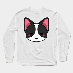 Cute Black and White Bull Terrier Long Sleeve T-Shirt